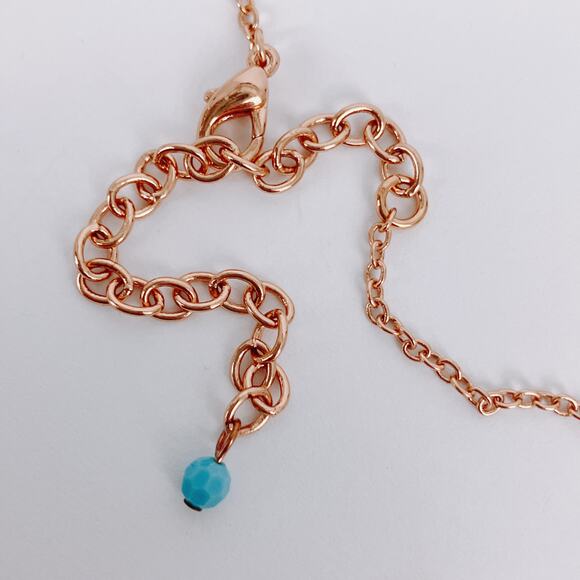 VTG Signed Joan Rivers Chandelier Pendant Necklace Howlite Gemstone Glass Beads - Picture 7 of 12